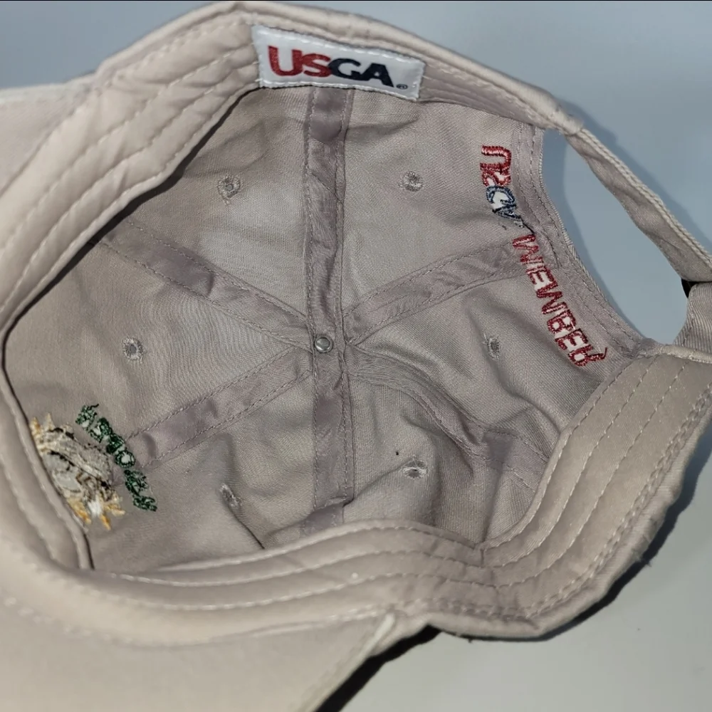 US Open Oakmont PA 2016 Golf Hat USGA Member Strapback PGA Tour Beige Cap NWOT